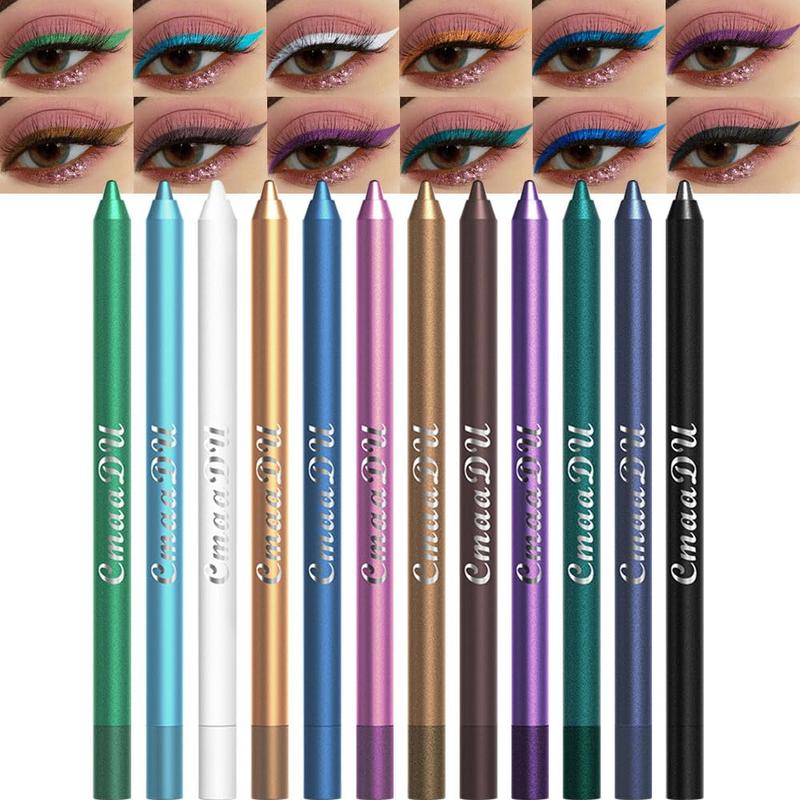 🌈 Eyeliner Multicolor 12 Piezas | Colores Intensos para Crear Diferentes Looks