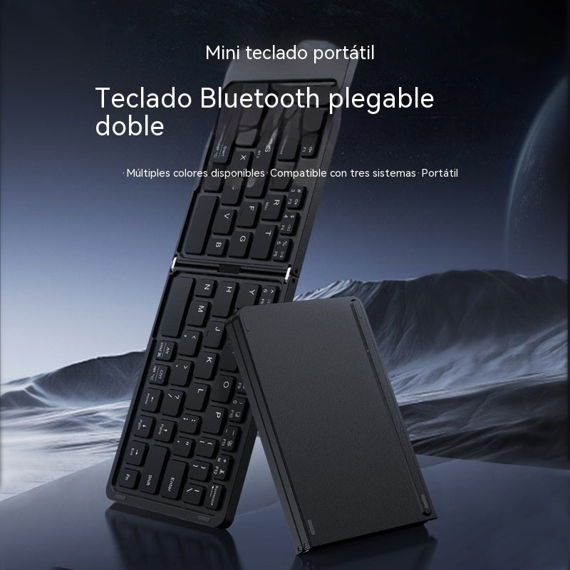 🔥 Solo 28.9€ + Envío Gratis 🚚 | Teclado Bluetooth Plegable Ultraligero con Panel Táctil para Móvil, Tablet y PC | iOS Android Windows