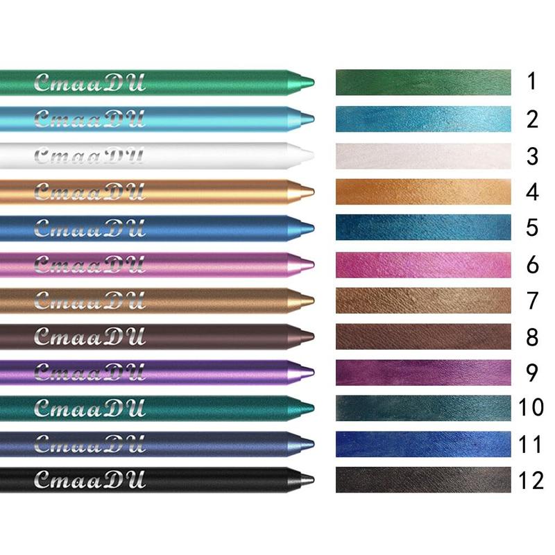 🌈 Eyeliner Multicolor 12 Piezas | Colores Intensos para Crear Diferentes Looks