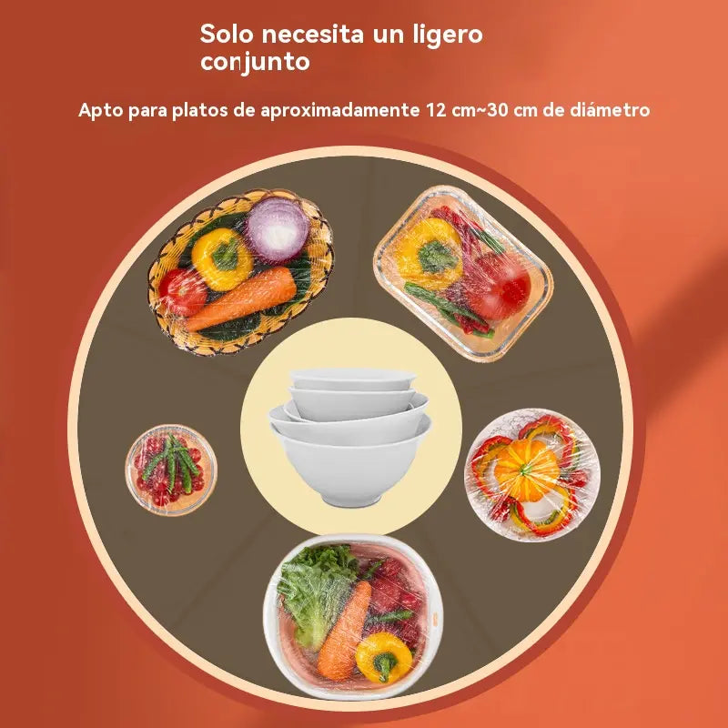 🔥✨ ¡ADIÓS A LOS RECIPIENTES DESTAPADOS! 100 Tapas Flexibles para Conservar tus Alimentos 🍓🥗