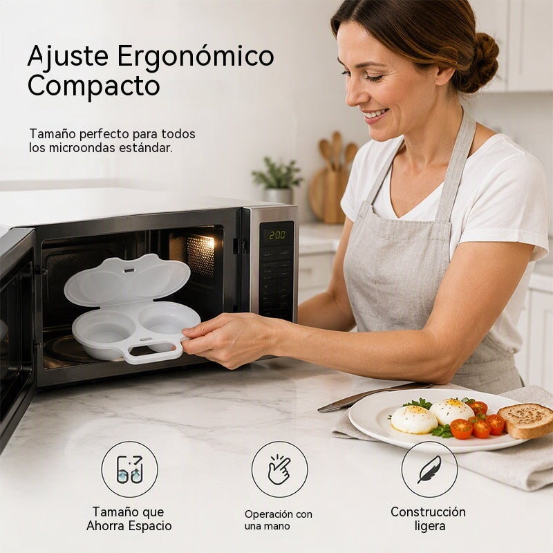 2 HUEVERAS POR SOLO 25€🍳 2 Huevos en Minutos: Prepara un Desayuno Fácil Directamente en el Microondas