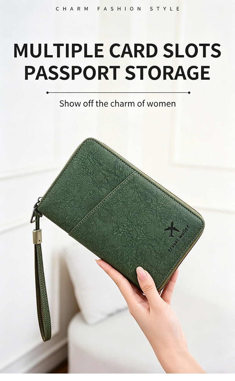 ✈️🔥 Organizador de Viaje Multifuncional – Pasaporte, Tarjetas, Billetes y Documentos Siempre Protegidos 🧳💳