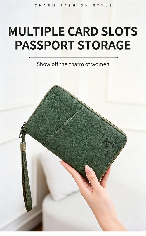 ✈️🔥 Organizador de Viaje Multifuncional – Pasaporte, Tarjetas, Billetes y Documentos Siempre Protegidos 🧳💳