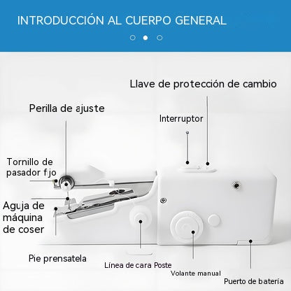 ✨ Máquina de Coser Eléctrica Portátil de Mano – Ideal para Viajes, Hogar, Principiantes y Reparaciones Rápidas ✂️🪡