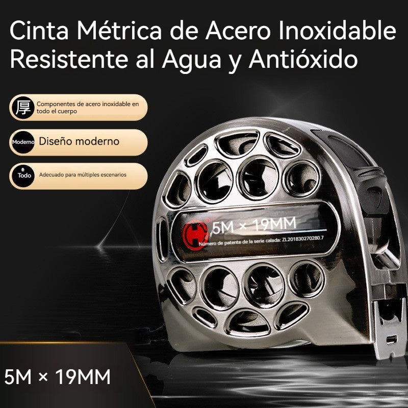🛠️ Cinta Métrica de Acero Inoxidable 5M × 19MM – Resistente al Agua y Antióxido