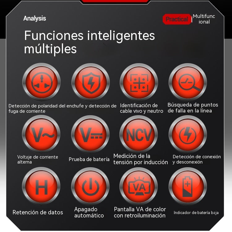 🔥 ¡Solo 25€ + Envío Gratis 🚚⚡ Lápiz Detector de Voltaje Inteligente | Probador Eléctrico Sin Contacto Multifunción 🔍
