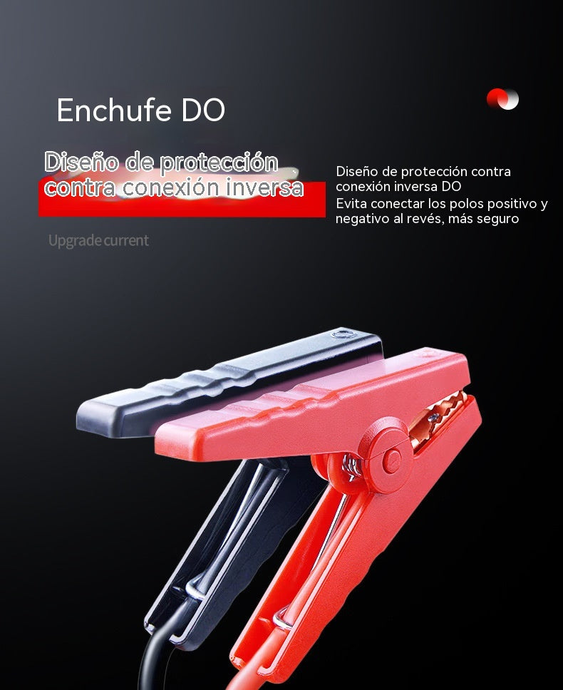 🚗 Arrancador de Batería Portátil 12V para Coche | 6400mAh con Compresor de Aire y Carga USB