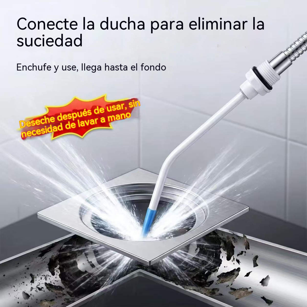 🚿🔥 ¡LIMPIA CADA RINCÓN CON UN SOLO CHORRO! Potente Accesorio para Ducha y Baño ✨