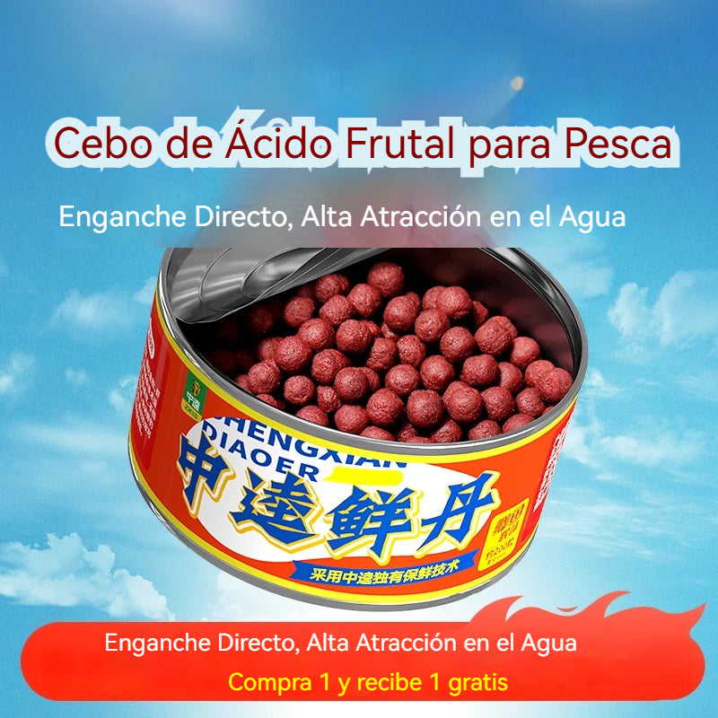 Compra 1 y recibe 1 gratis🎁 Cebo de Ácido Frutal para Pesca – Enganche Directo, Alta Atracción en el Agua